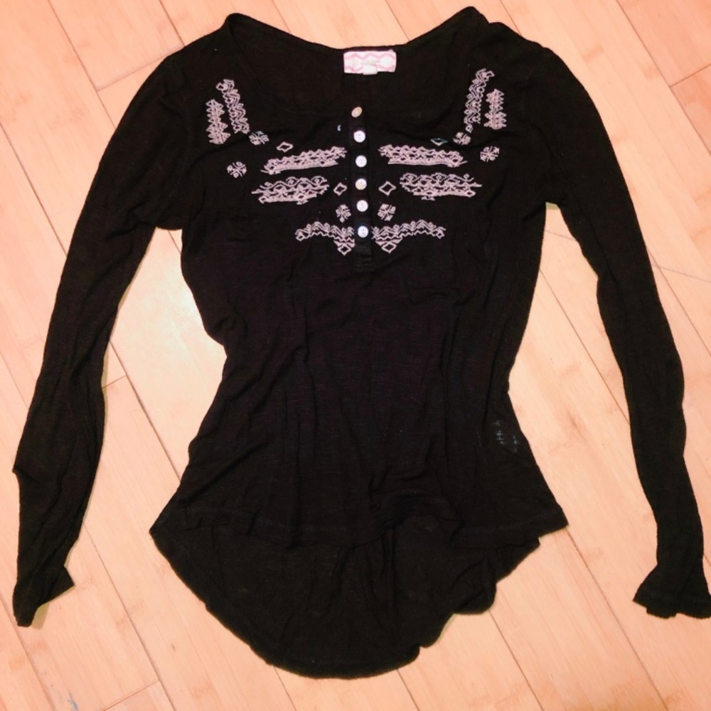Pink Rose l/s shirt SZ S